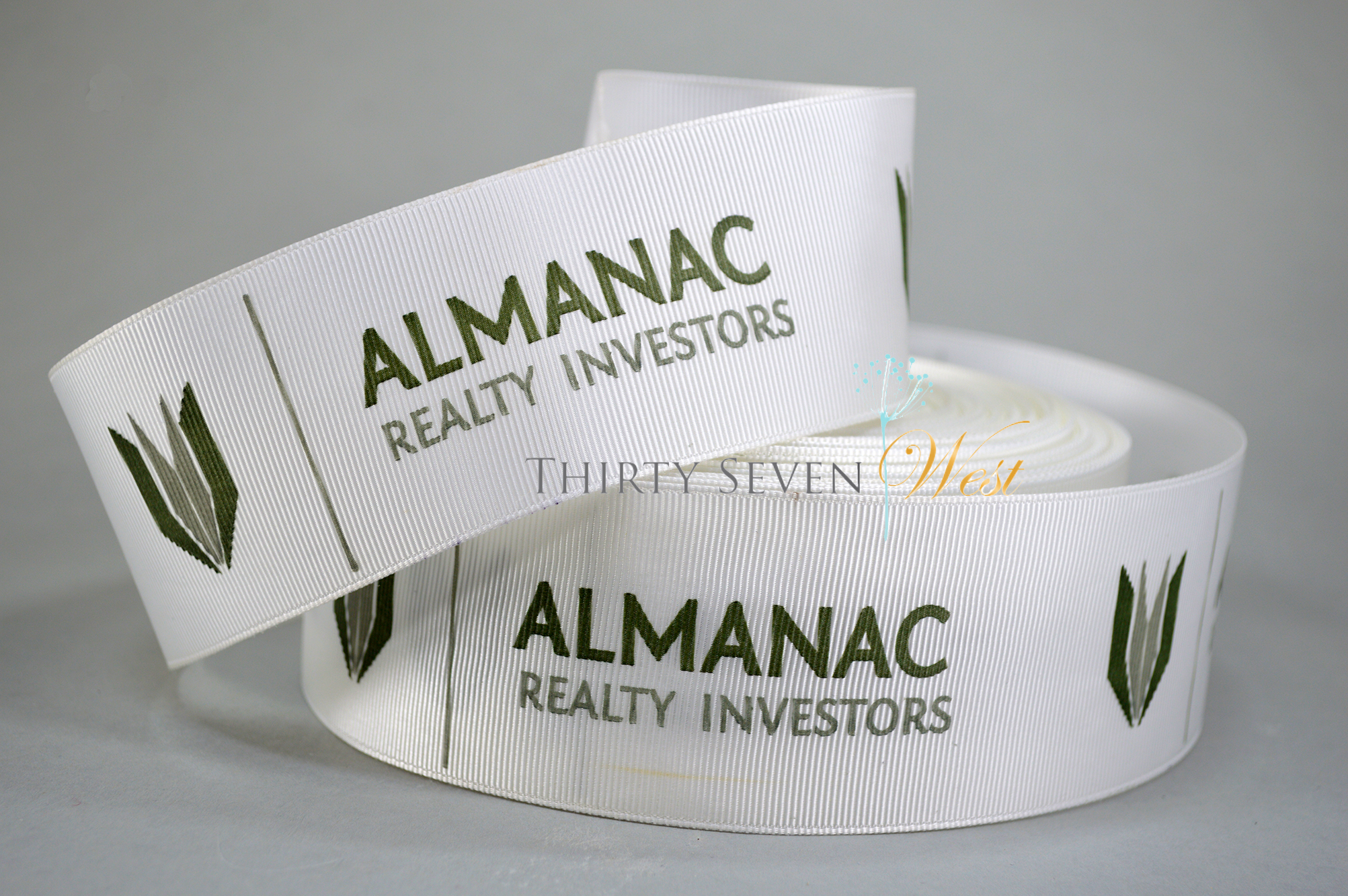 Custom Logo Organza Ribbon with Pantone Color Print, Two Color Print, and  Multi Color Print