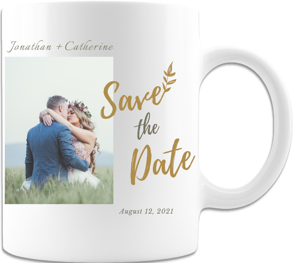 Custom Wedding Invitation Coffee Mug