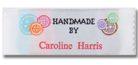 Clothing Label Buttons Handmade By
