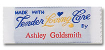 Made with Tender Loving Care Pre-Designed Woven Fabric Clothing Labels
