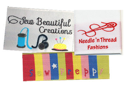 250 Personalized Sewing Labels 1/2 Wide, 100% Woven 