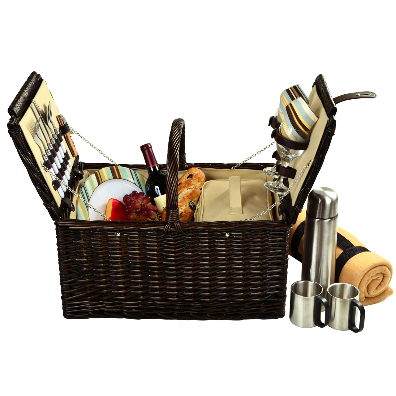 Surrey Picnic Bskt for 2 w/Blkt & Coffee