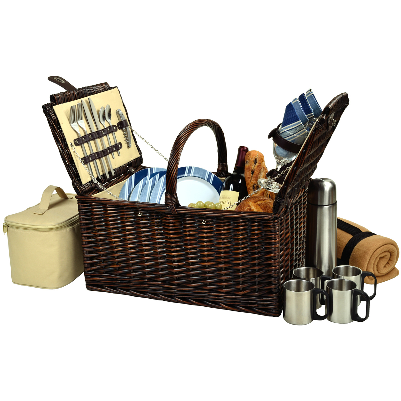 Buckingham Bskt for 4 w/Blkt & Coffee