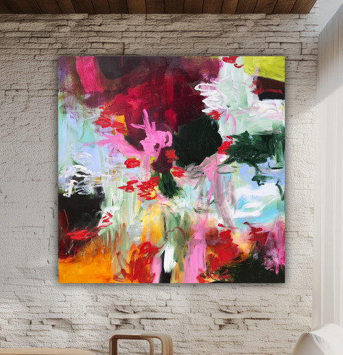 Wandering with flowers in hand