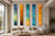 Stripes No.10 - Multiple Panels Curved Wall Installation