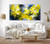 60 inch wide multicolor abstract painting above sofa - Burst of Color 31 bright living room styling happy mood art