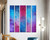 Pillars of colors - Quintet on magenta