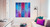 Pillars of colors - Quintet on magenta