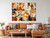 60 inch wide large diptych abstract painting above sofa - Bold Legacy two panel extra large living room office styling