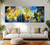 79 inch wide extra large ocean abstract painting above sofa - Treasures of the Deep coastal living room styling