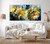 60 inch wide multicolor abstract painting above sofa - Cave Diving Burst of Color 34 modern living room styling