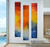 Pillars of colors - From dawn to dusk
