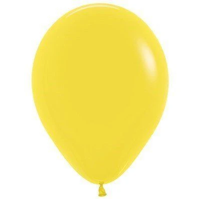 Balloon 30cm Inflated Yellow Latex Each - All Party Supplies
