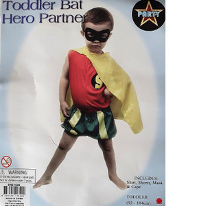Costume Toddler Bat Hero Partn 3-4 years Costume Toddler Bat Hero Partn 3-4 years