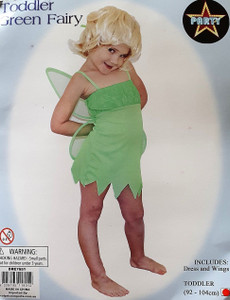 Costume Toddler Green Fairy 3-4 years