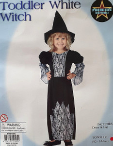 Costume Toddler White Witch 3-4 years Costume Toddler White Witch 3-4 years