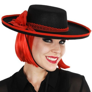 Hat Day of The Dead Black & Red