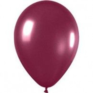 Balloon 30cm Metallic Burgundy Sempertex Latex Each