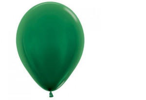 Balloon 30cm Metallic Forest Green Sempertex Latex Each
