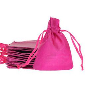 Bag Velvet Fucshia 6in x 9in Each