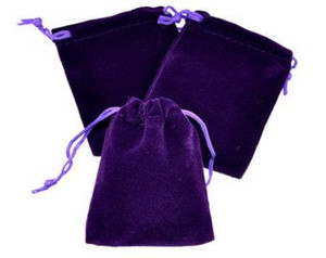 Bag Velvet Purple 6in x 9in each