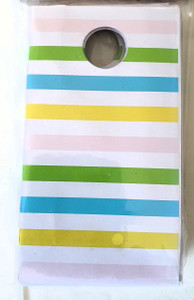 Bag Paper Pastel Striped Rnd 6
