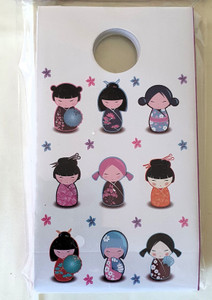 Bag Japanese Kokeshi Doll Rnd