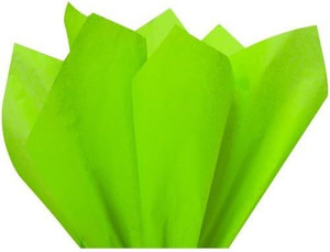Paper Tissue Lime Green 50cm x 75cm 5pk