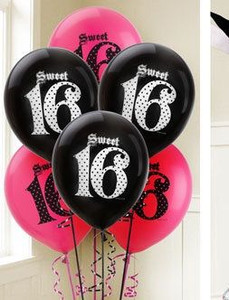 Balloon 30cm 16th Latex 6pk