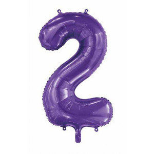 Balloon Foil 86cm 2 Purple Shape