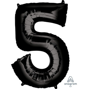 Balloon Foil 86cm 5 Black Shape