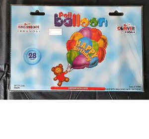 Balloon Foil 71cm Happy Birthday Bear with Balloons Jumbo Balloon Foil 71cm Happy Birthday Bear with Balloons Jumbo