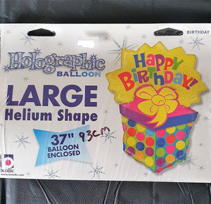 Balloon Foil 93cm Happy Birthday Present Jumbo Balloon Foil 93cm Happy Birthday Present Jumbo