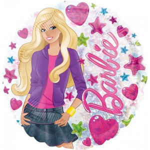 Balloon Foil 45cm Barbie Holographic Clear Balloon Foil 45cm Barbie Holographic Clear