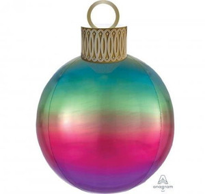 Balloon Foil 38cm Orbz Ornament Ombre Rainbow Air Inflate Balloon Foil 38cm Orbz Ornament Ombre Rainbow Air Inflate