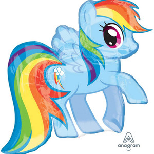 Balloon Foil 71cm Rainbow Dash Shape Jumbo XL Balloon Foil 71cm Rainbow Dash Shape Jumbo XL