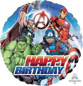 Balloon Foil 43cm Avengers Happy Birthday Balloon Foil 43cm Avengers Happy Birthday