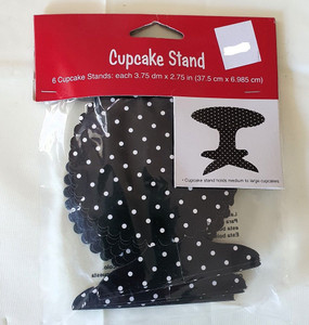 Cupcake Stand Blowout Black 6p