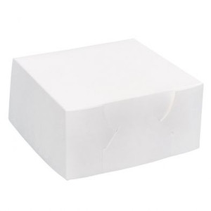 Box Cake White 6in x 6in x 3in