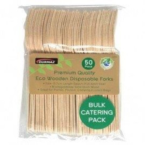 Cutlery Fork Eco Wooden Bulk 5