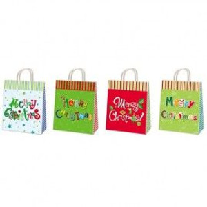 Bag Christmas 15cm x 20cm 4pk