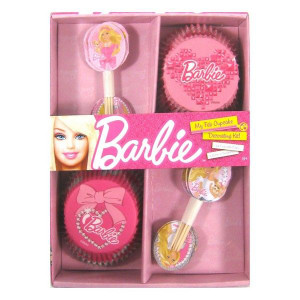 Cupcake Barbie Decorating Kit 24pk