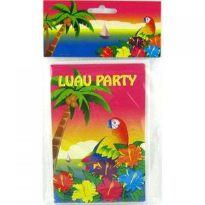 Invitation Luau 6pk