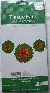 String Fan Tissue Bamboo Weave