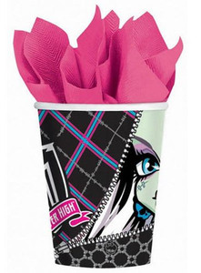Cup Monster High Paper 8pk