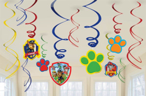 Swirl Paw Patrol Hanging 12pk