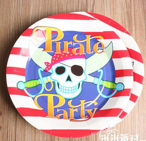 Plate Dinner Pirate Paper 10pk