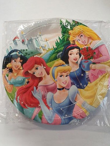 Plate Dinner Princess Paper 9"