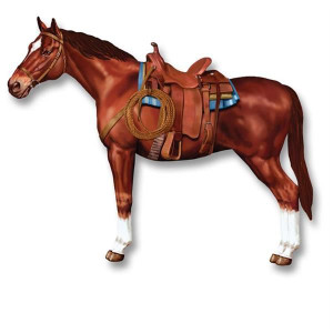 Cutout Horse Jointed Cardboard 3 feet
