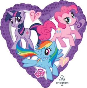 Balloon Foil 43cm My Little Pony Shape Heart Balloon Foil 43cm My Little Pony Shape Heart